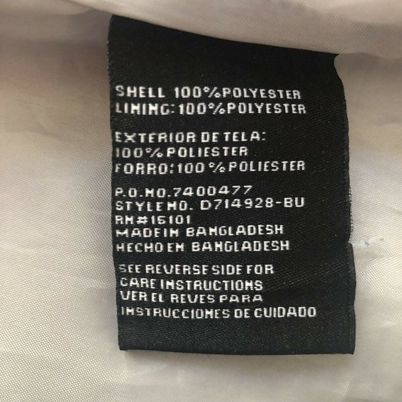 INTL DETAILS Women's Rain Jacket Coat XL Gray Lightweight Removable Hood - Picture 9 of 14